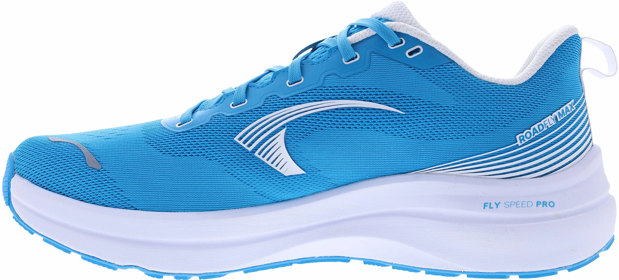 running with music shoes heat - dissipating running shoes Inov8 RoadFly Max Mens Running Shoes - Blue