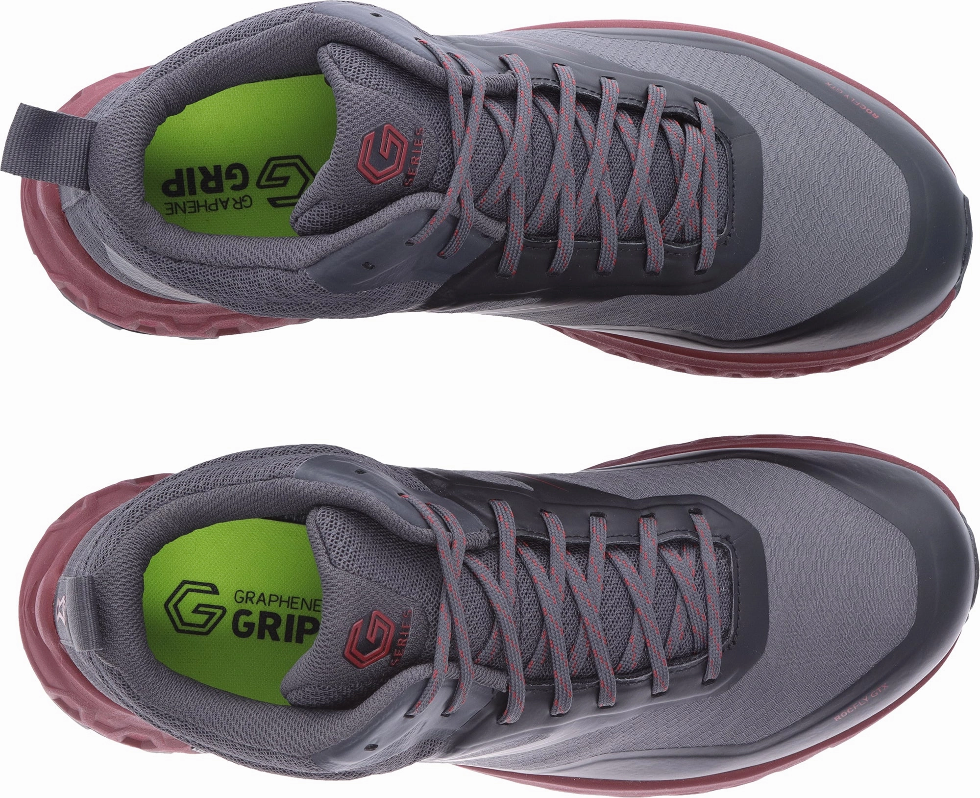 Low Impact Cushioning Inov8 RocFly G 390 GORE-TEX Mens Walking Boots - Grey