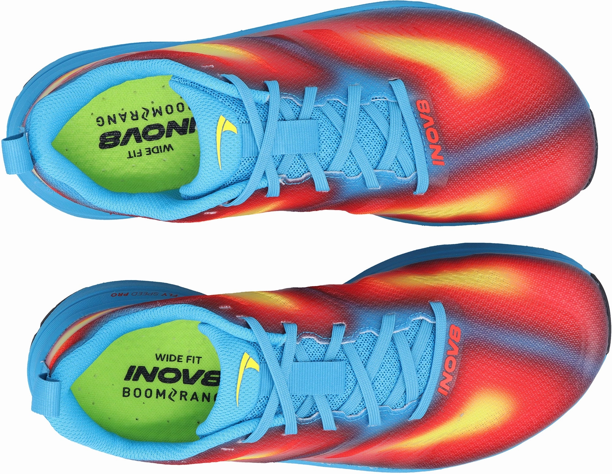 Woven Cage Inov8 TrailFly Max WIDE FIT Mens Trail Running Shoes - Blue