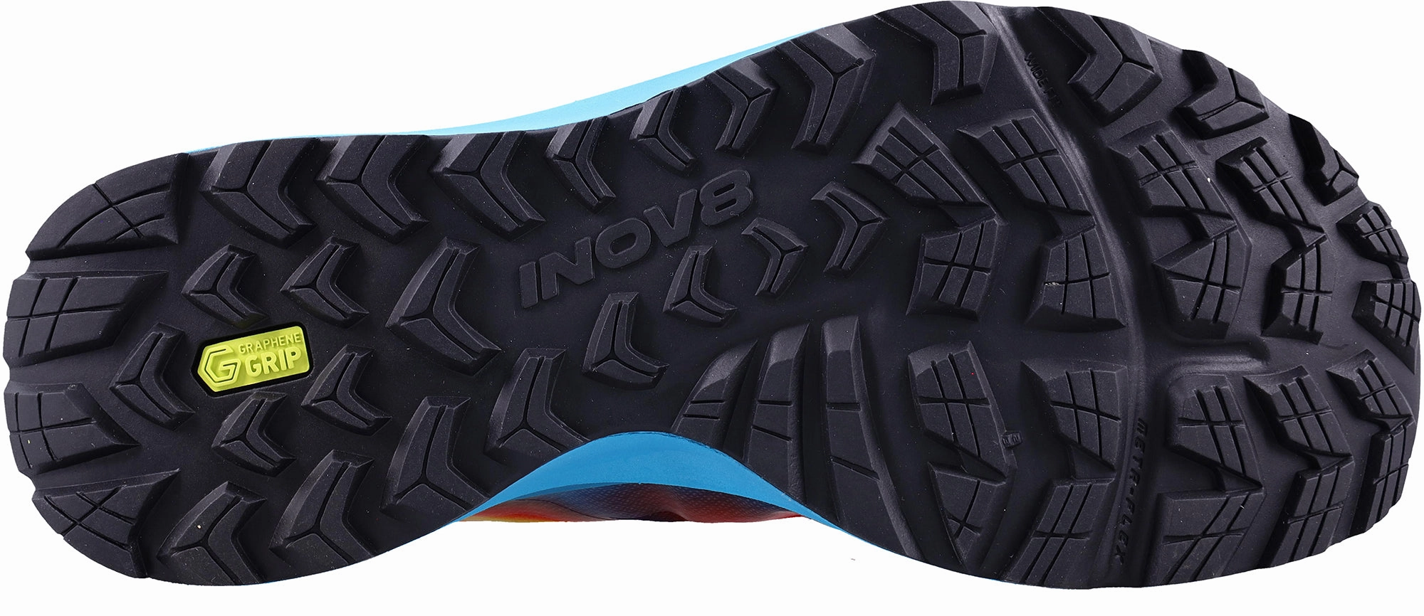 Inov8 TrailFly Max WIDE FIT Mens Trail Running Shoes - Blue Enhanced Energy Return running on a track shoes