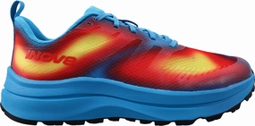 night - running shoes impact - resistant midsole shoes Inov8 TrailFly Max WIDE FIT Mens Trail Running Shoes - Blue