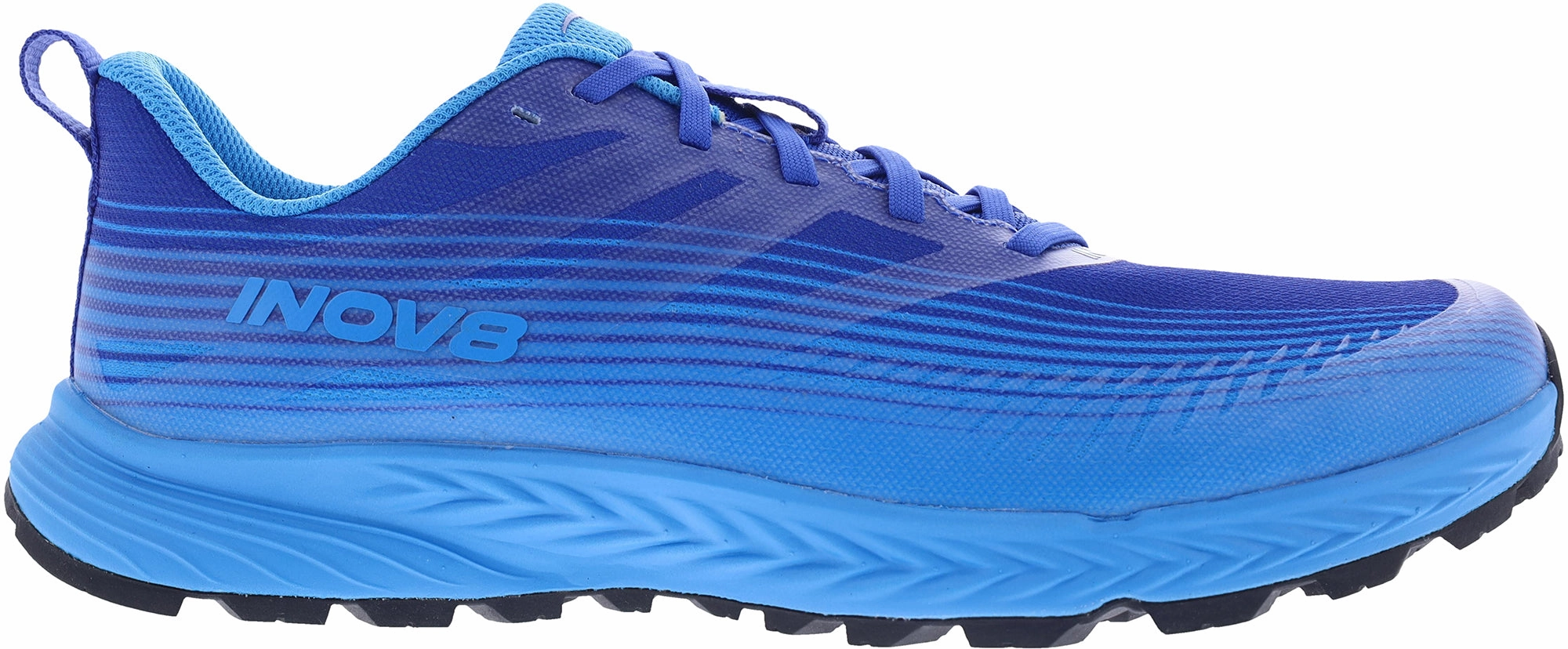 Inov8 TrailFly Speed Mens Trail Running Shoes - Blue Slip Resistant Comfortable Heel Cup