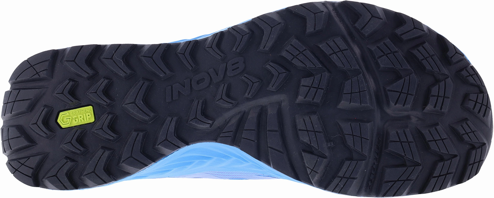 city running shoe area Aerobic Performance Tuned Inov8 TrailFly Speed Mens Trail Running Shoes - Blue