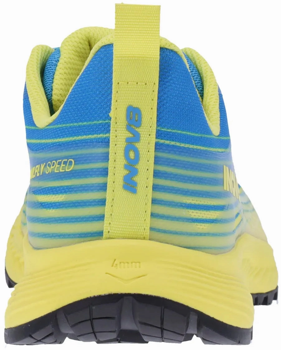 Comfortable Fit Shoes Inov8 TrailFly Speed WIDE FIT Mens Trail Running Shoes - Blue