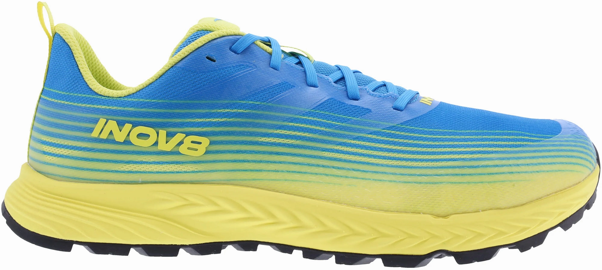 Hill training Inov8 TrailFly Speed WIDE FIT Mens Trail Running Shoes - Blue