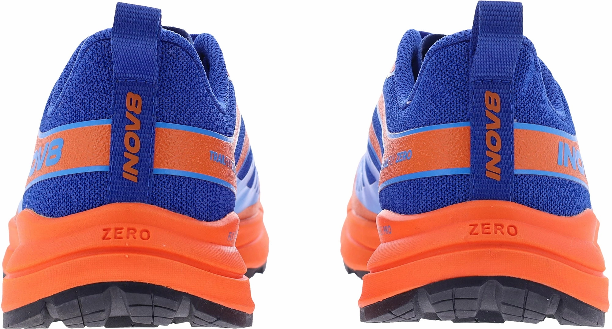 running in hilly terrain shoes Cushioned Midsole Design Inov8 TrailFly Zero Mens Trail Running Shoes - Blue