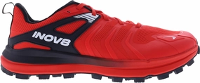 mid - top cut Torsional Rigidity Control Inov8 TrailTalon Zero Mens Trail Running Shoes - Red