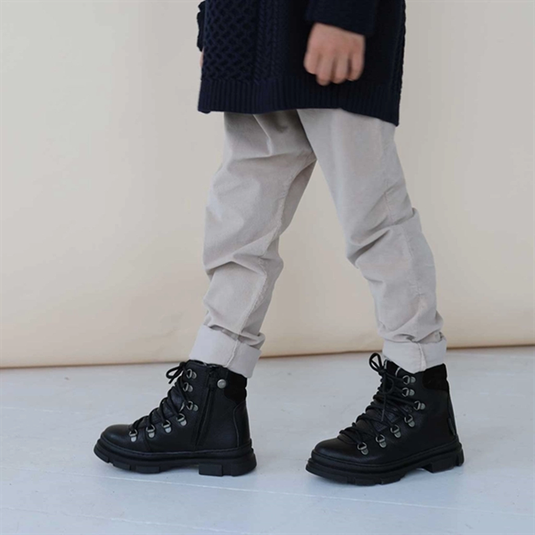 Buckle Shine Angulus TEX Boots w. Laces And Zipper Black 2118-101-7202-2185/1163