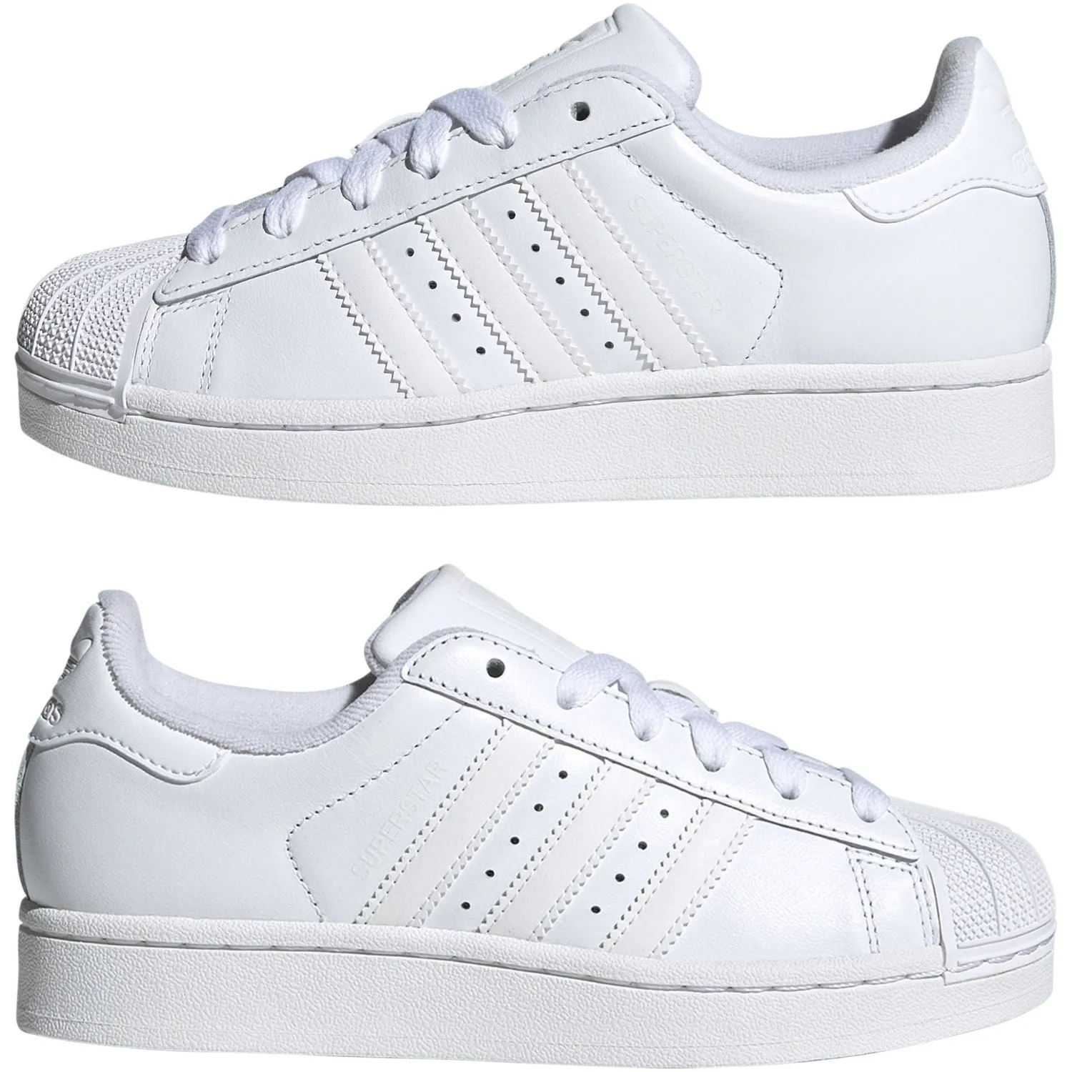 Weatherproof Design Durable ease adidas Originals Ftwr White/Ftwr White/Ftwr White Superstar Ii J Sneakers