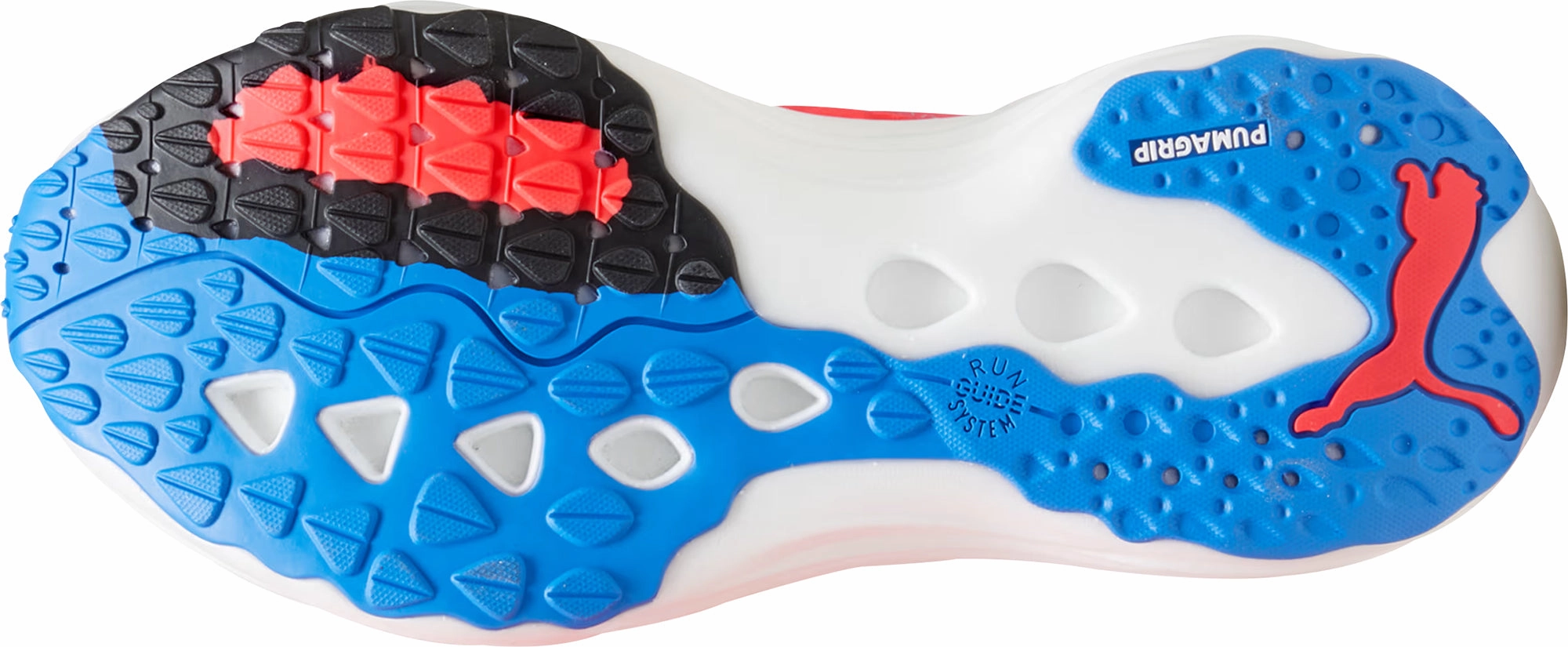 Puma ForeverRun Nitro Mens Running Shoes - Red rubber - sole shoes Flexible Midsole Construction