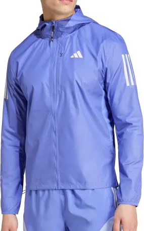 adidas Own The Run Mens Running Jacket - Blue Withstand Core Style