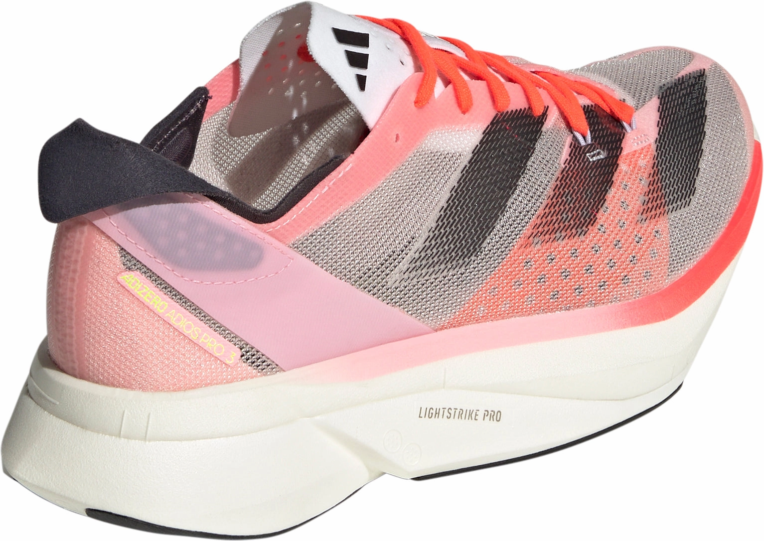 adidas Adizero Adios Pro 3 Womens Running Shoes - Pink Abrasion Resistant Guard