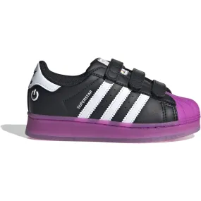 adidas Originals Core Black/Purbur/Cloud White Superstar Led Lights Cf C Sneakers Every Fit High   Top Style