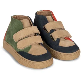 Microperforated Upper Non Slip Tread Pattern Konges Sl?jd Multi Sumi High Sneakers Colorblock