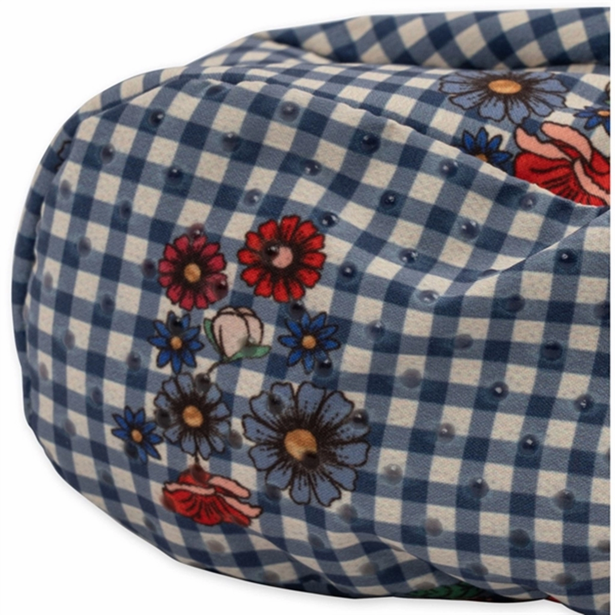 Lightly Padded Konges Sl?jd Blossom Check Nutti Down Slippers