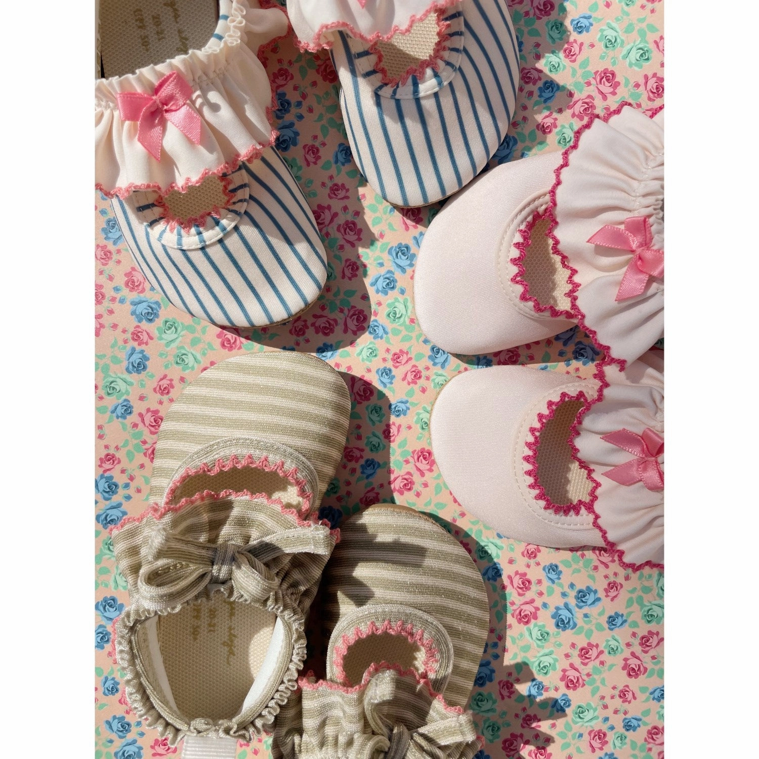 Konges Sl?jd Blue Stripe Gina Frill Swim Shoes Supportive Comfort Market Day