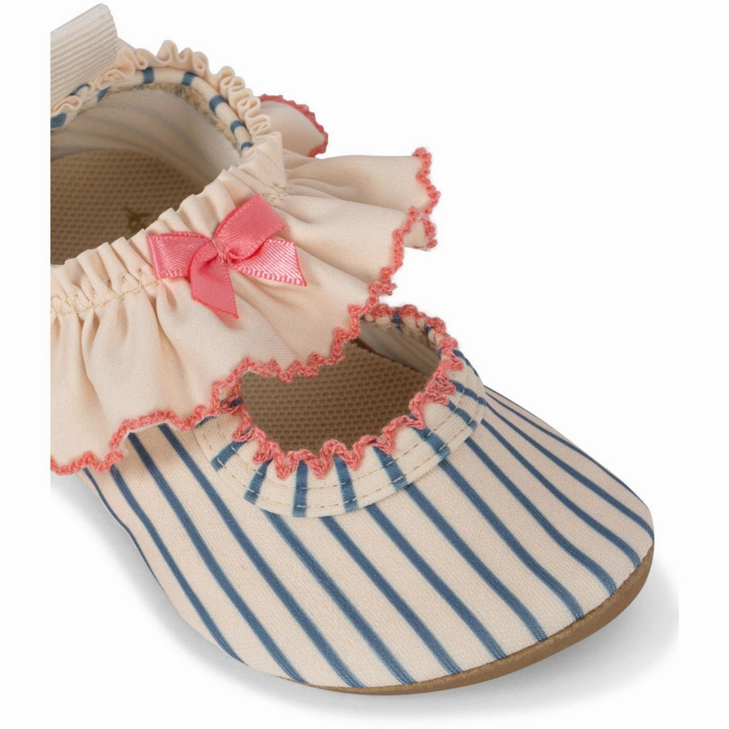 Coral Hue Kind Walk Konges Sl?jd Blue Stripe Gina Frill Swim Shoes