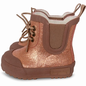 Konges Sl?jd Canyon Rose Thermo Boots with Glitter Eco Material Rainy Days