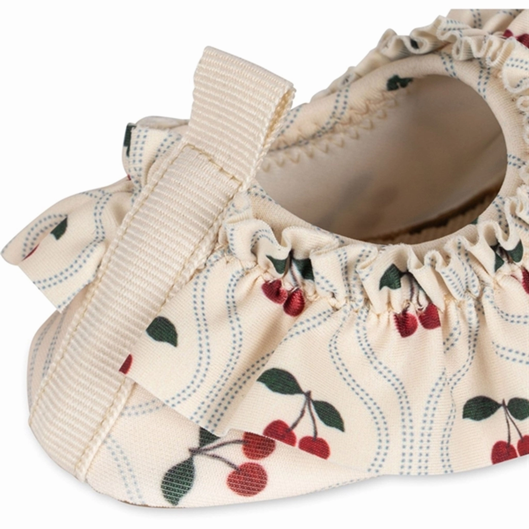 Block Joy Airy Step Konges Sl?jd Manuca Frill Swim Shoes Cherry Motif