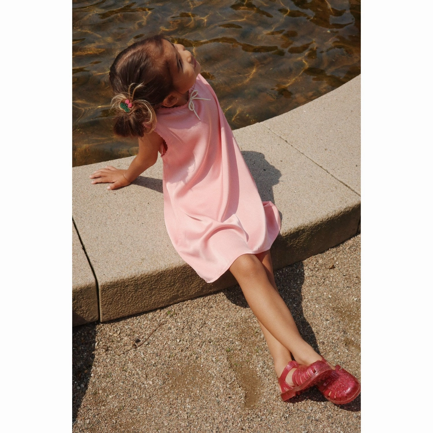 Comfortable Cushioning Konges Sl?jd Sangria Nea Glitter Sandal