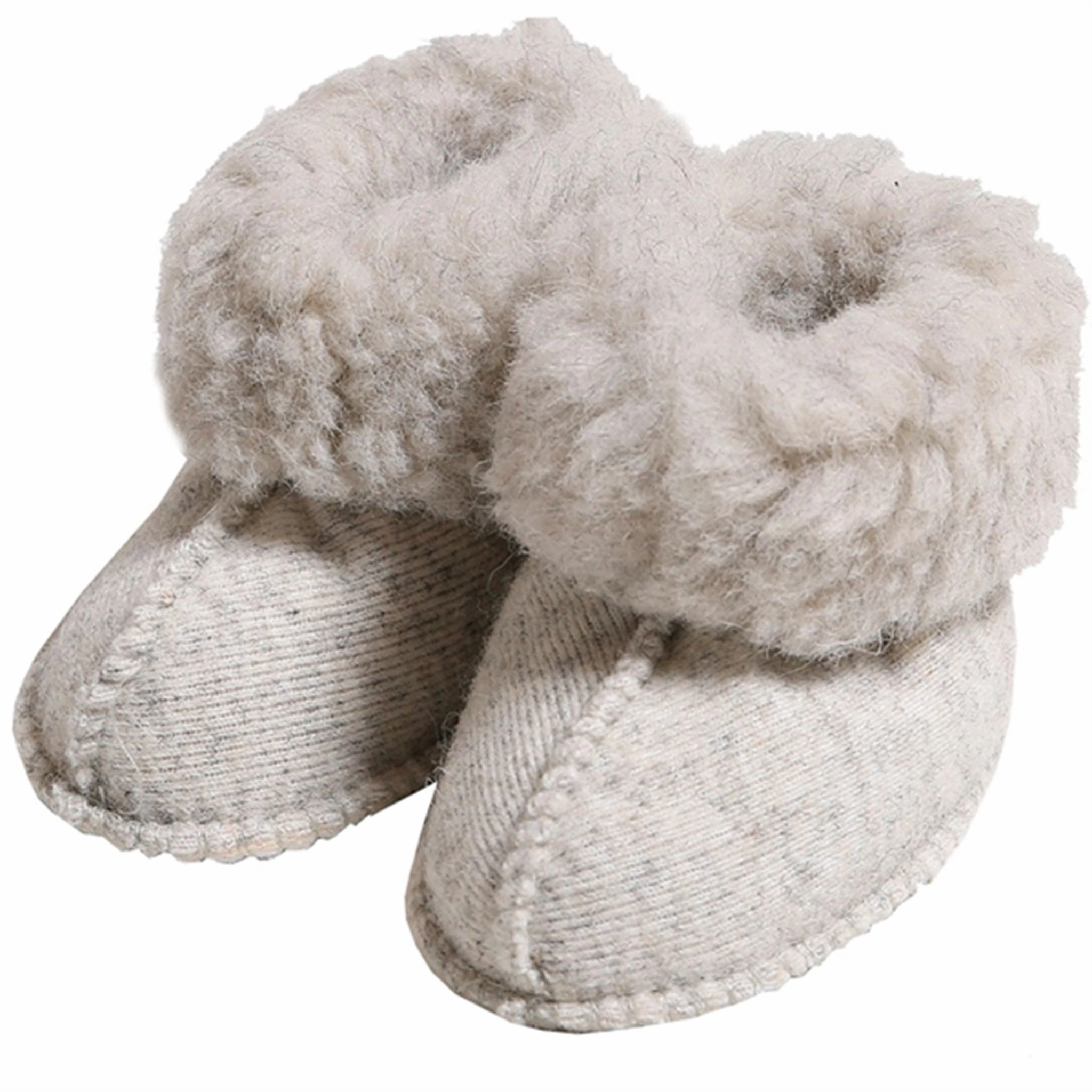 Multi Directional Flexibility Slip-On Footwear Alwero Baby Slippers Light Grey