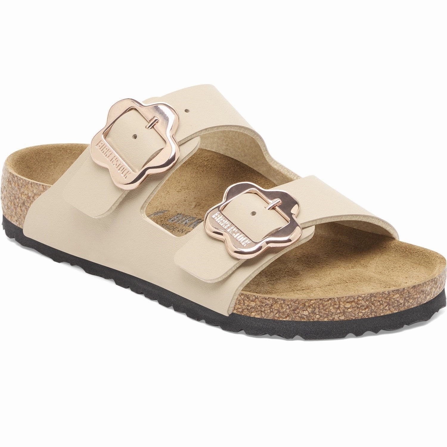 Athletic Birkenstock Arizona Kids Flower Buckle BF Sandcastle