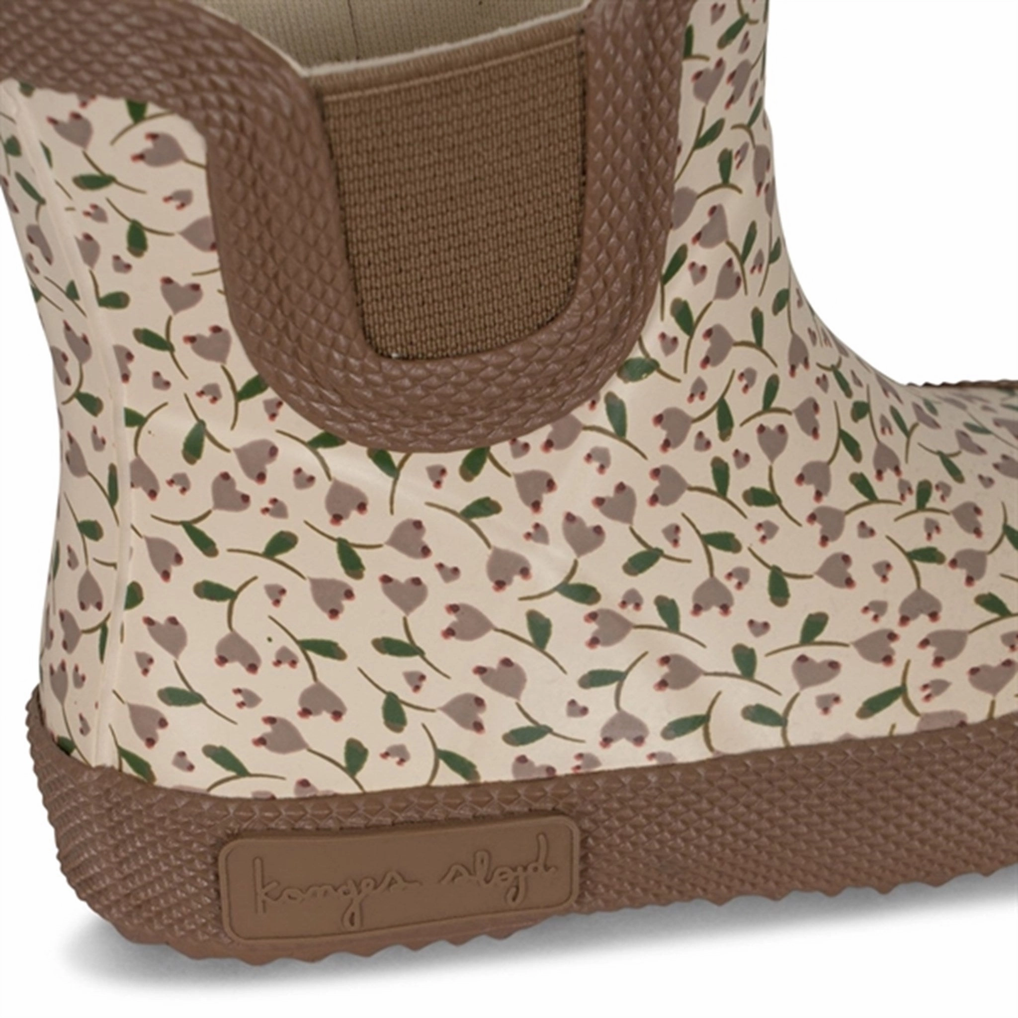 Wide toe box Konges Sl?jd Welly Rubber Boots Milk Tank