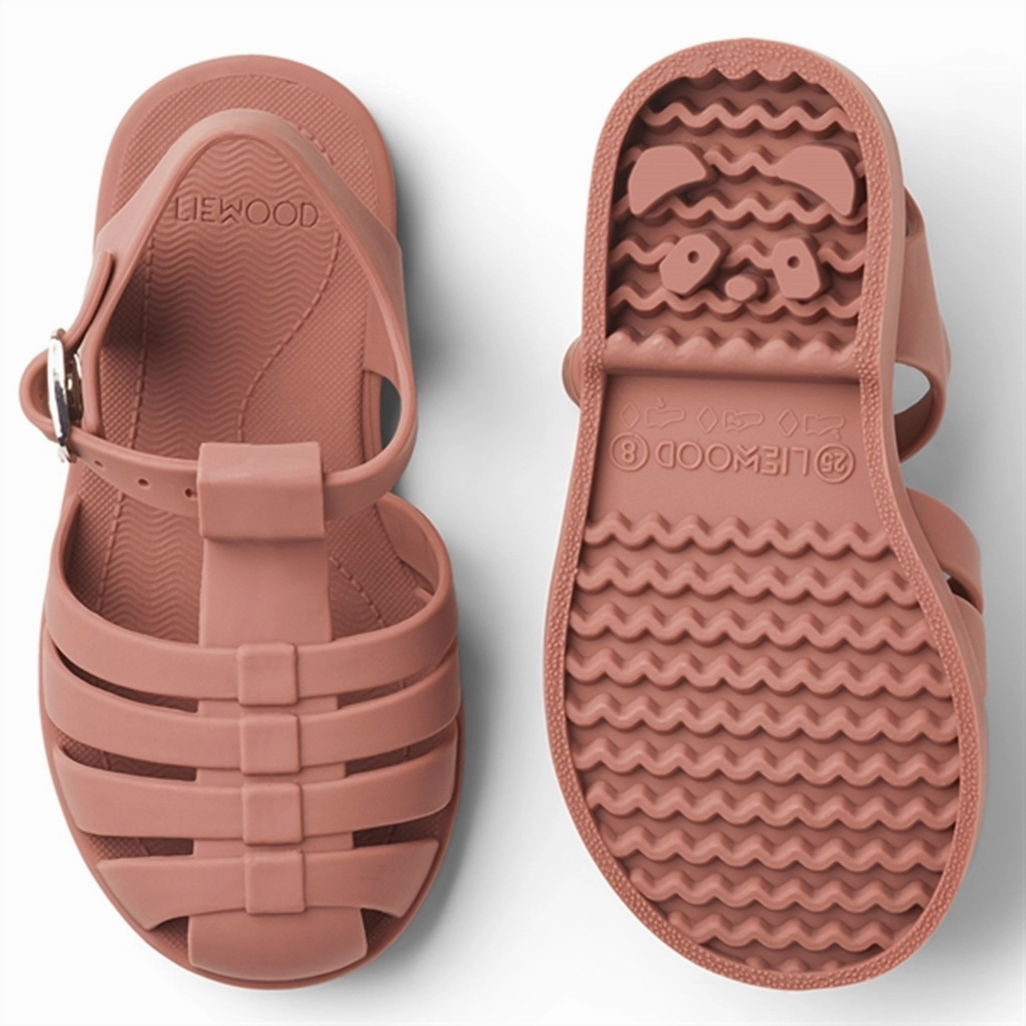 Liewood Bre Sandals Dark Rose Adjustable Simple Style