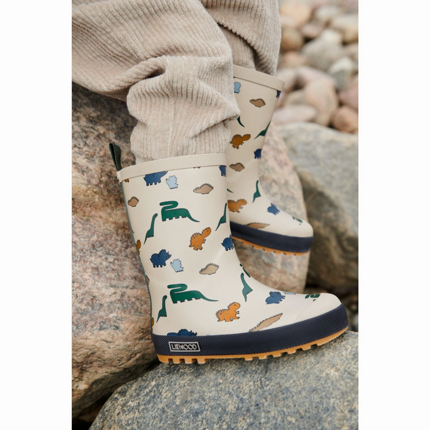 LieWood Dinosaurs / Mist Mason Thermo Rainboot High-End Craftsmanship
