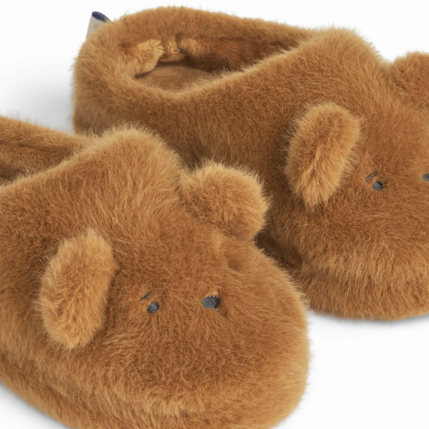 Indoor Comfort Odor Resistant Material LieWood Golden Caramel Aviaja Bear Slippers