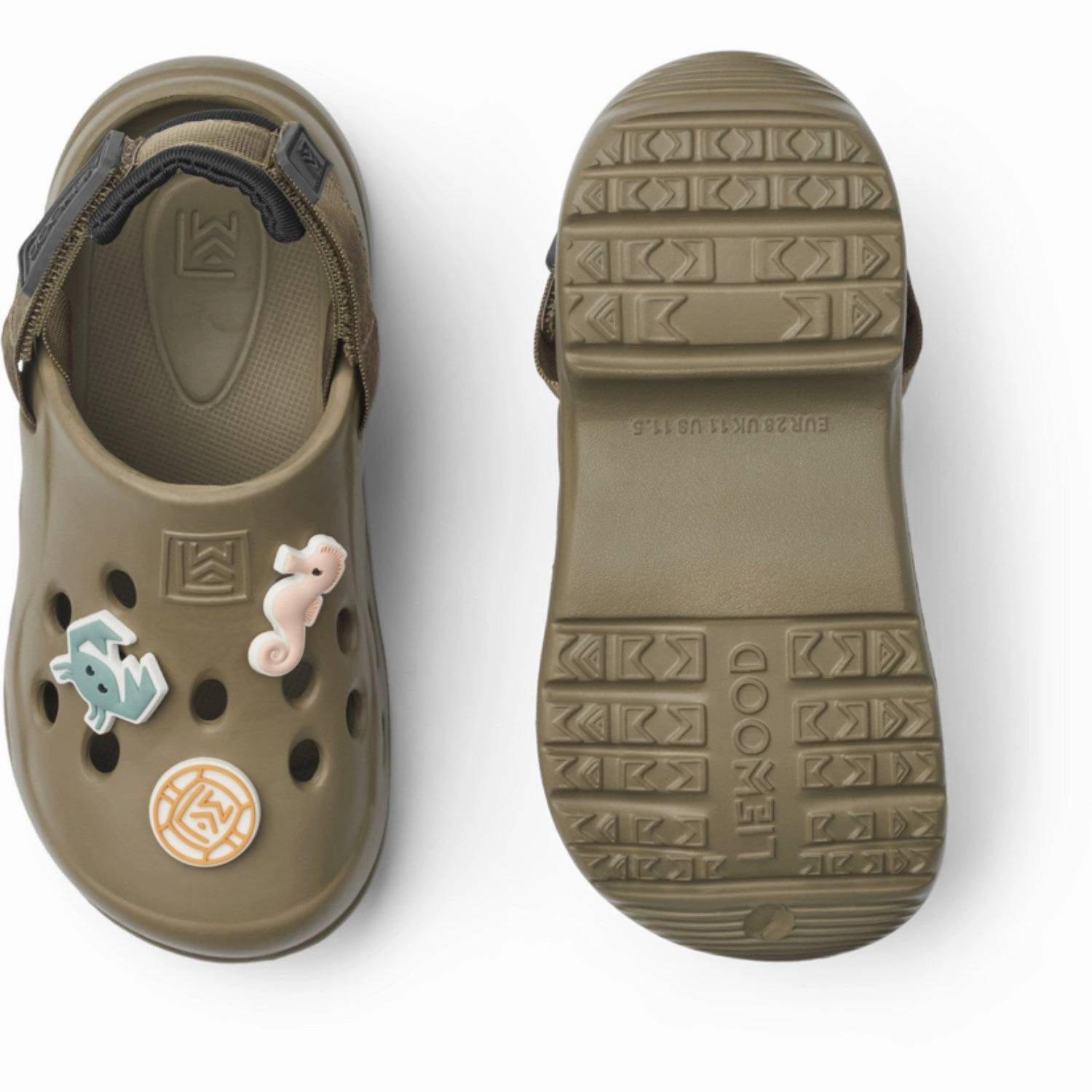 LIEWOOD Khaki / Black Milas Sandal Foot Friendly