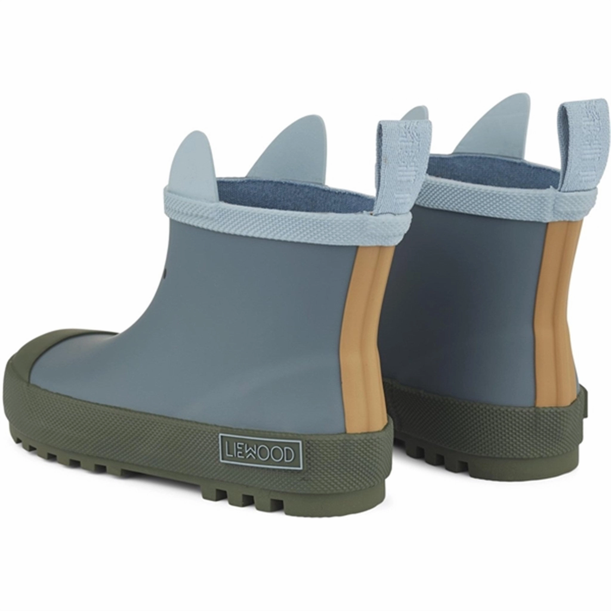 Fashionable Utility Mud Resistant Stylish Explorer Liewood Tekla Rubber Boots Rabbit/Whale Blue Mix
