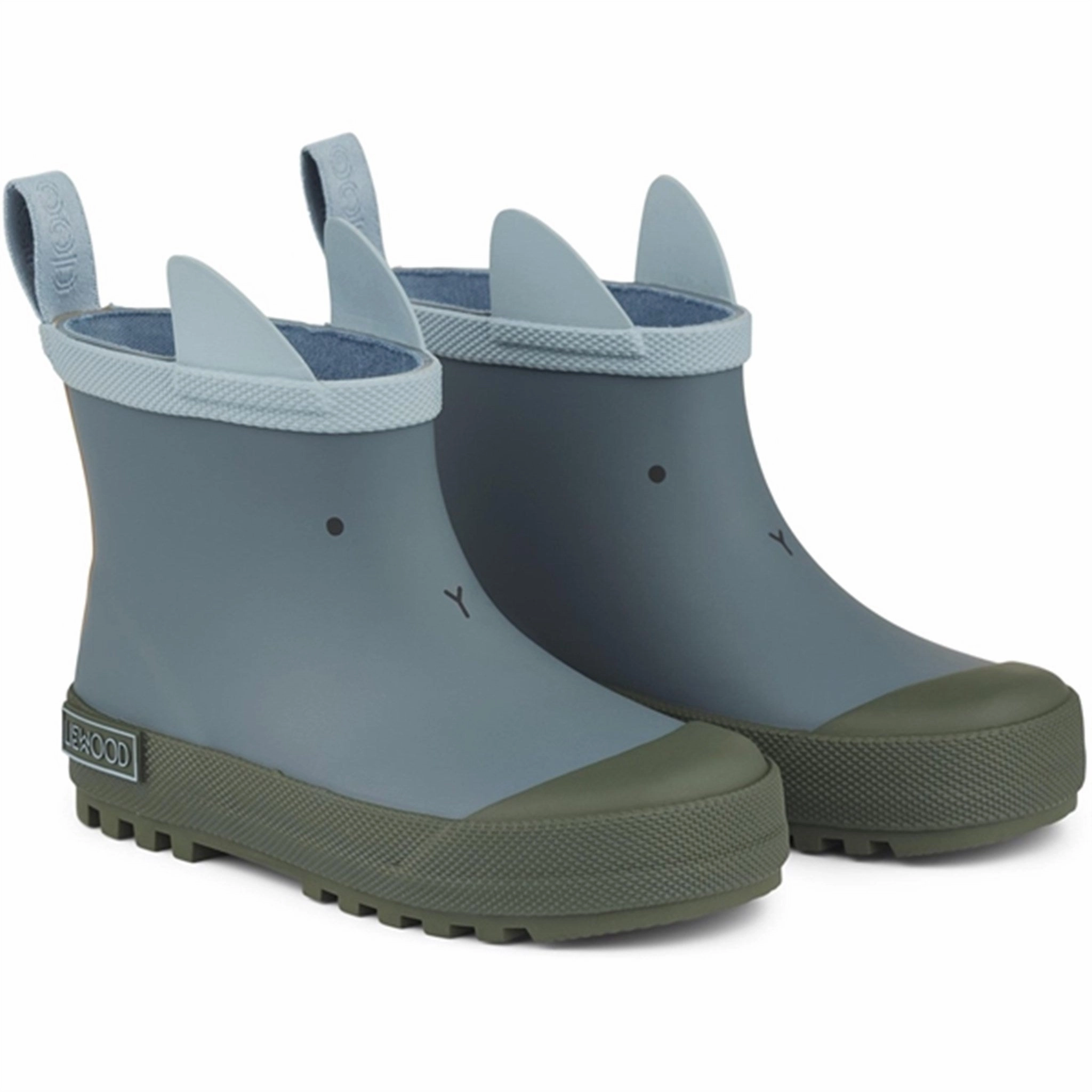 TPU Outsole Liewood Tekla Rubber Boots Rabbit/Whale Blue Mix