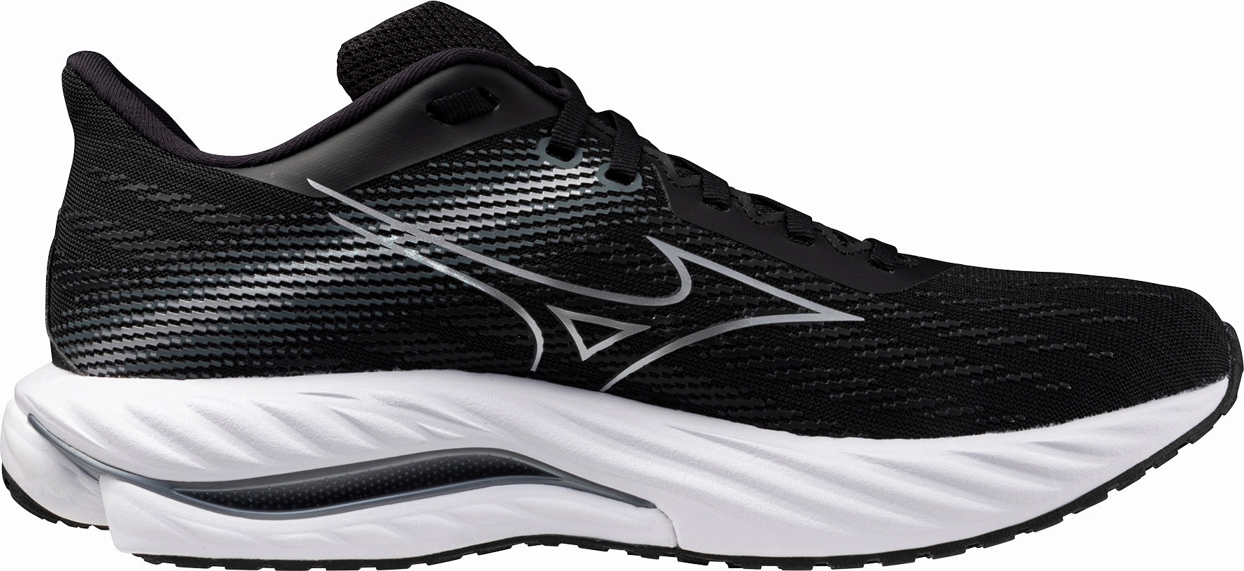 custom - fit running option Mizuno Wave Inspire 21 WIDE FIT (2E) Mens Running Shoes - Black
