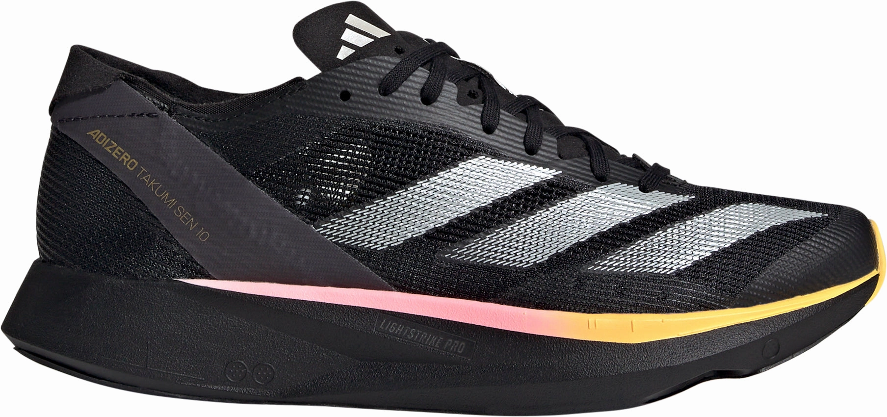 Metallic adidas Adizero Takumi Sen 10 Womens Running Shoes - Black