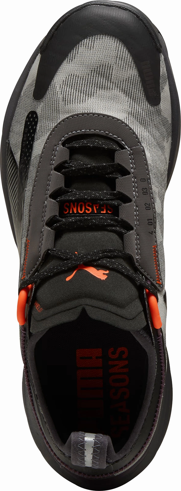 Puma Voyage Nitro 3 GORE-TEX Mens Trail Running Shoes - Grey running in a gondola station area shoes Anti Twist Heel Counter