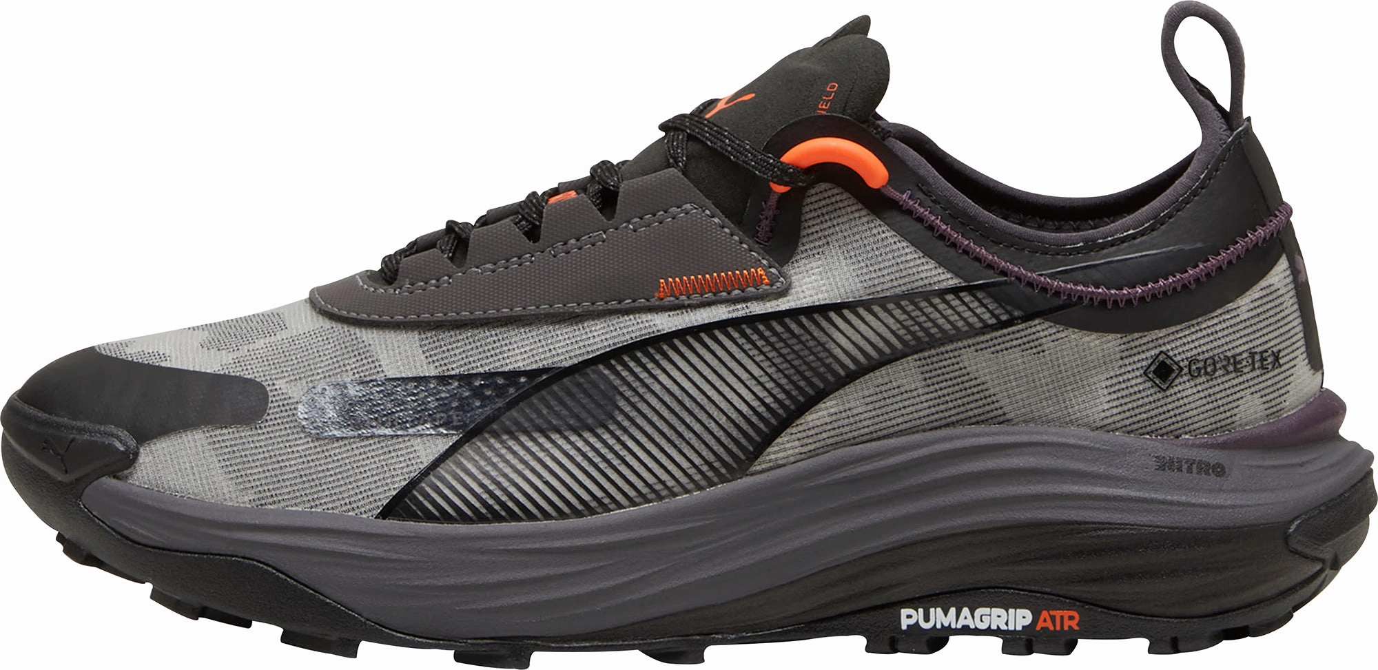 Puma Voyage Nitro 3 GORE-TEX Mens Trail Running Shoes - Grey anti - fatigue sole running for weight loss