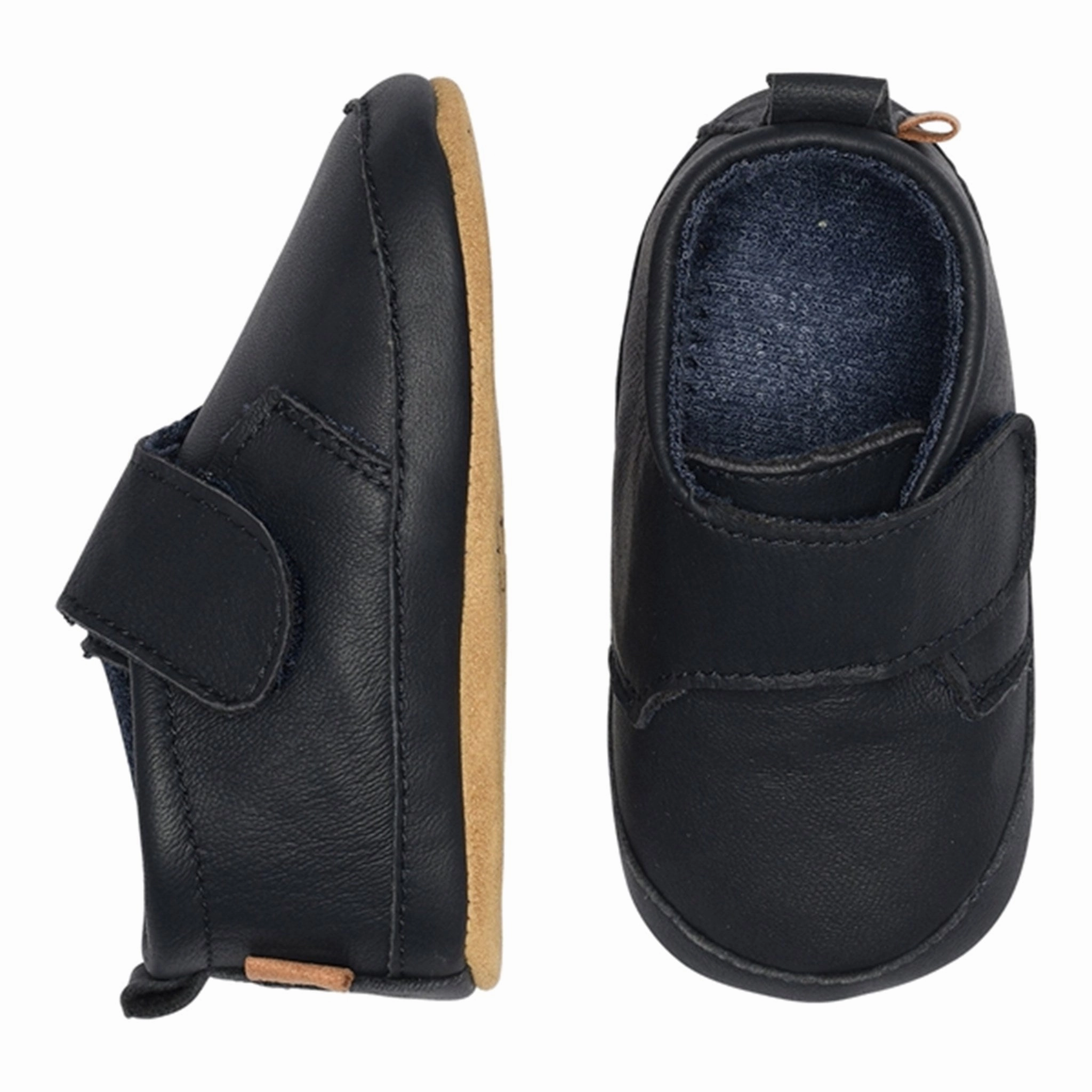 MELTON Leather Slippers Classic Marine Sturdy Backing Superior Craftsmanship