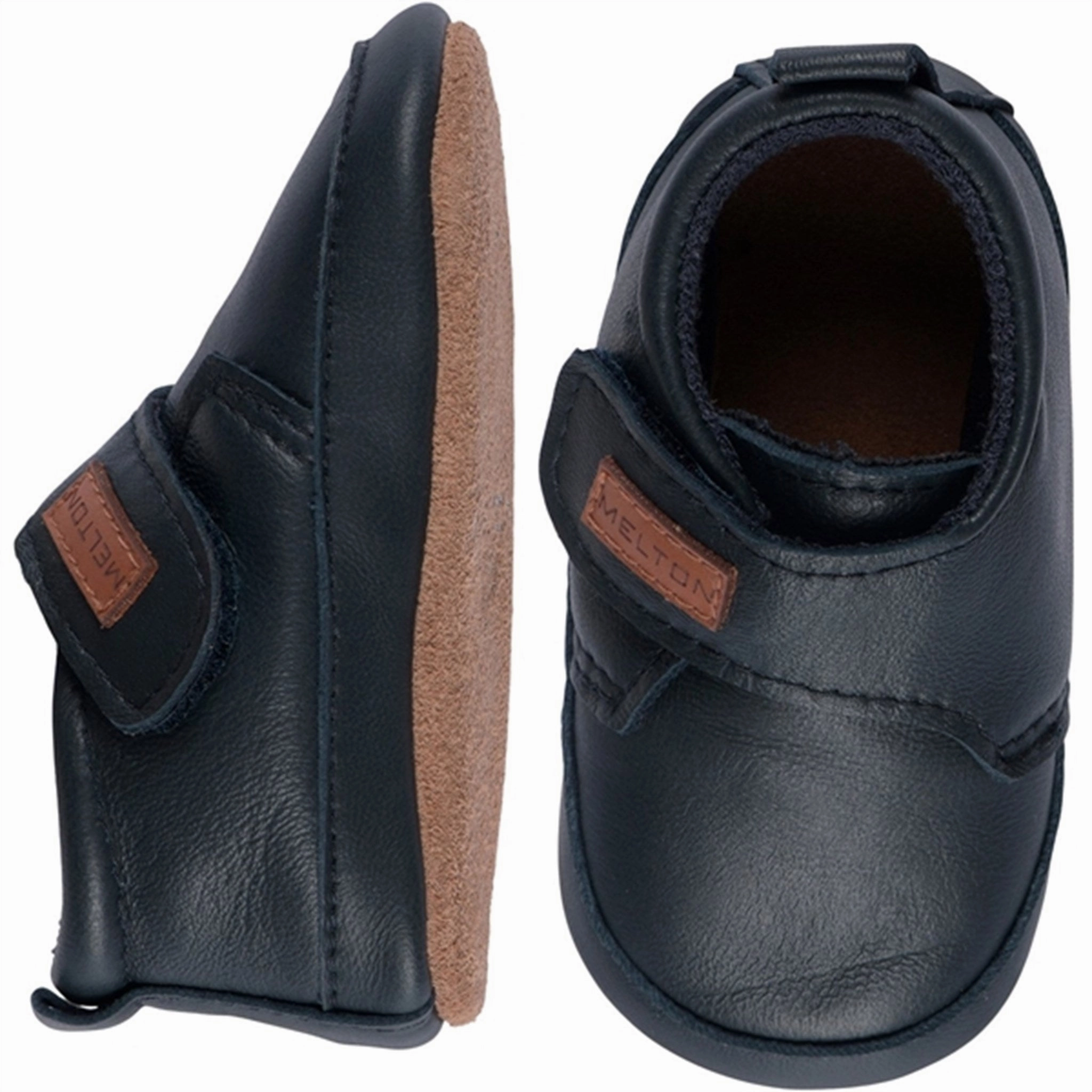 Travel Comfort MELTON Leather Slippers Classic Marine