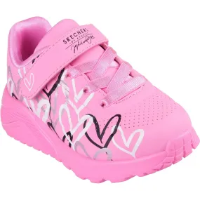 Skechers Pink Uno Lite Love Levitate Sculpted durability
