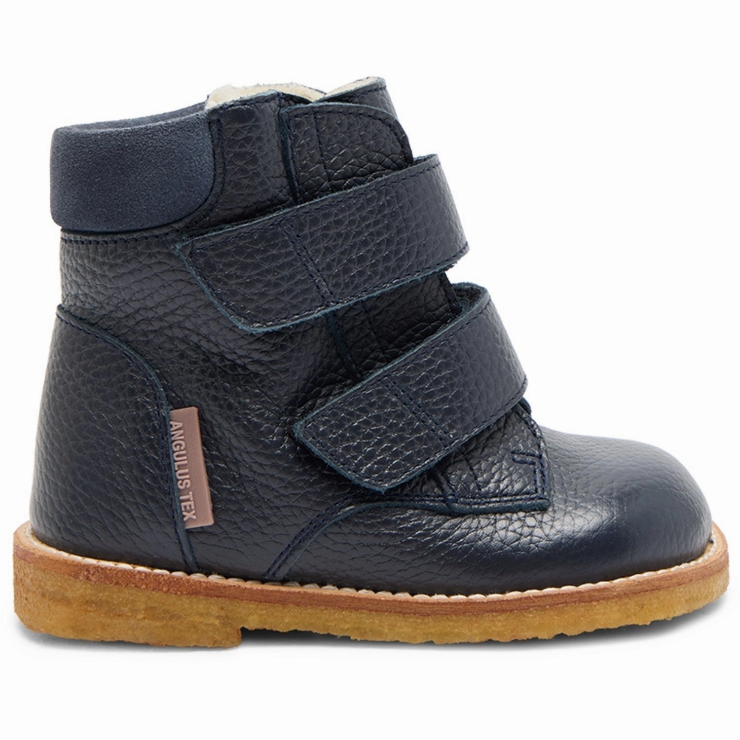 Utility Style High-performance Angulus Navy/Blue Fog Beginners Tex-Boot Med Velcro Closure