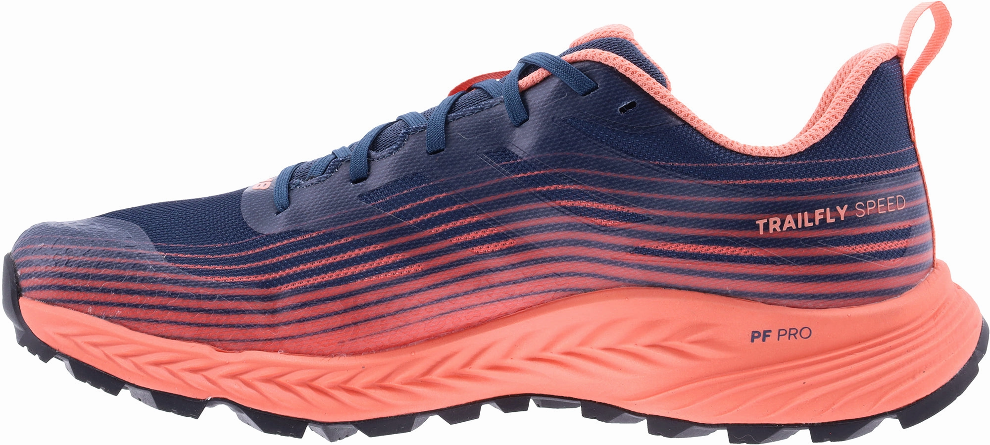 Inov8 TrailFly Speed WIDE FIT Womens Trail Running Shoes - Blue running in multi - lane tracks shoes