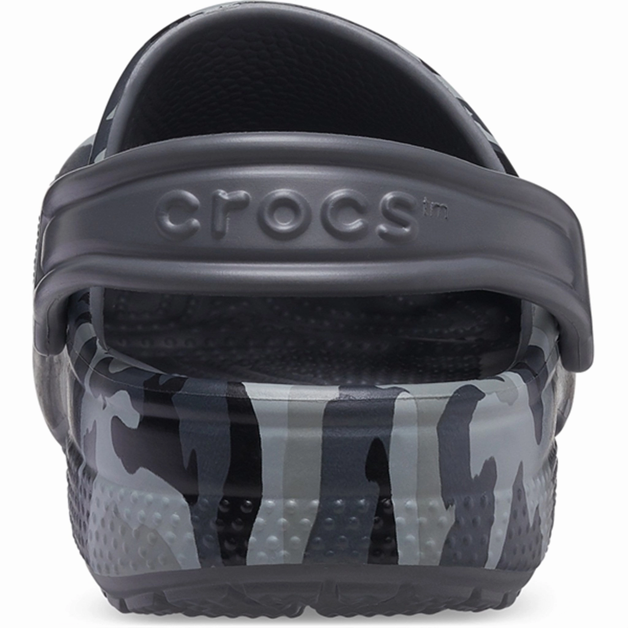 Crocs Classic Camo Clog Black/Grey Sandal Buckles