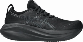 roomy toe - box Asics Gel Nimbus 27 Mens Running Shoes - Black