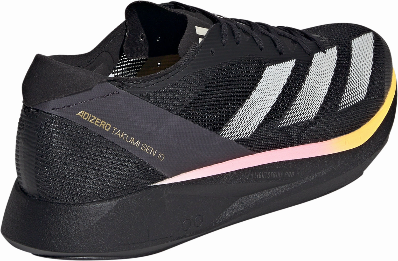 Supportive Upper adidas Adizero Takumi Sen 10 Mens Running Shoes - Black