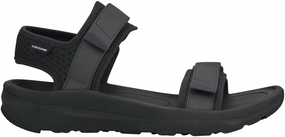 Reinforced Seams Lizard Trek Mens Sandals - Black