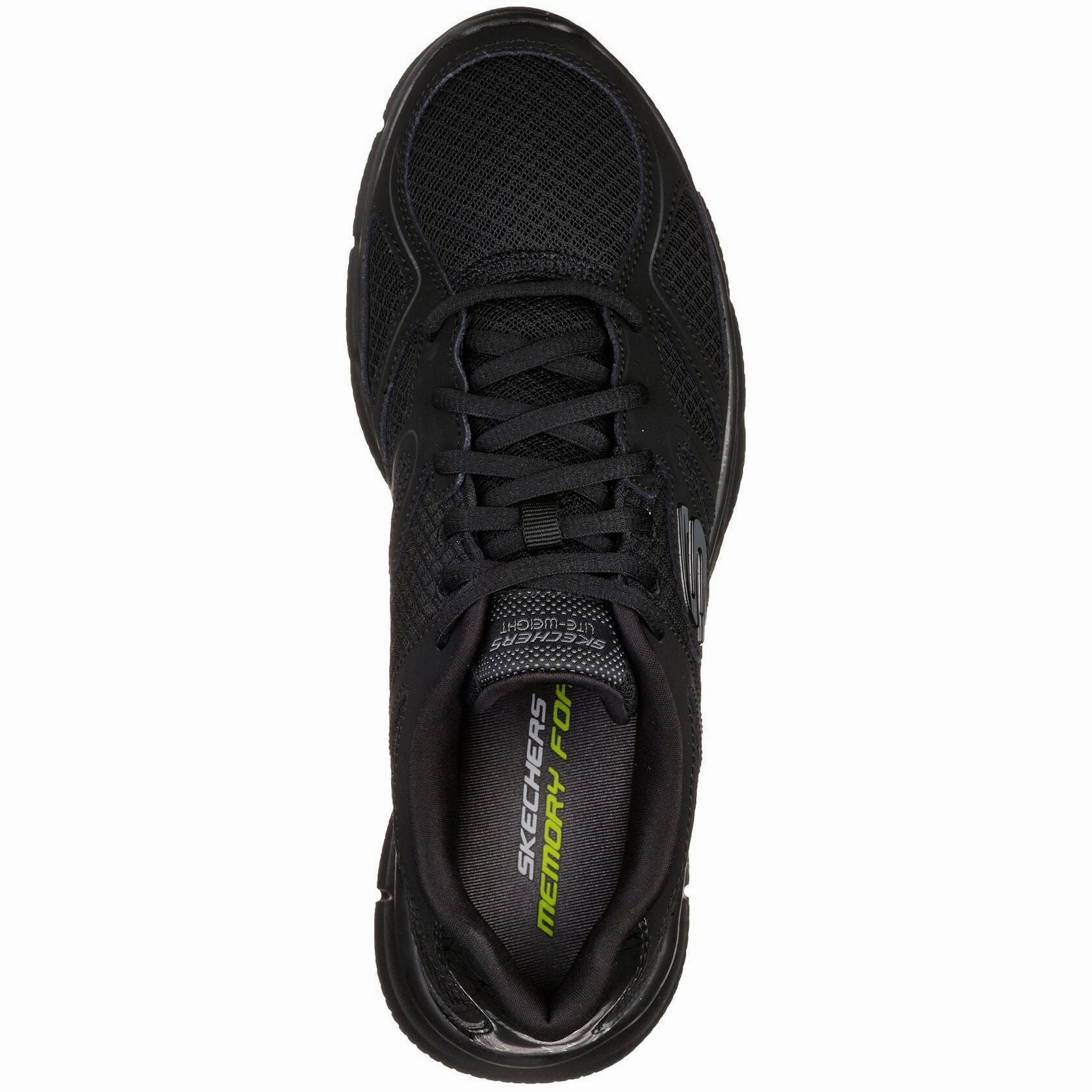 Skechers Satisfaction Flash Point Mens Training Shoes - Black Odor Resistant Insole