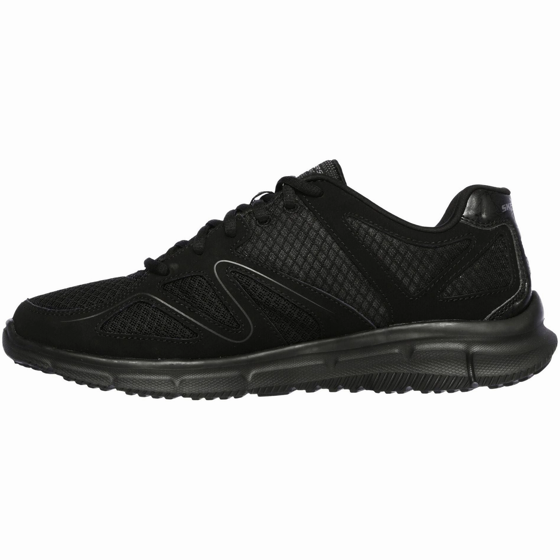 Reinforced Seams Sweat Resistant Lining Skechers Satisfaction Flash Point Mens Training Shoes - Black