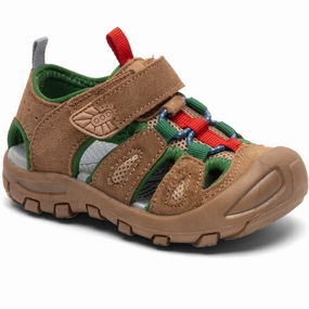 Flexible Summer Sandals Bisgaard Peanut Brown Trine Kj?r X Herbert Velcro Shoe