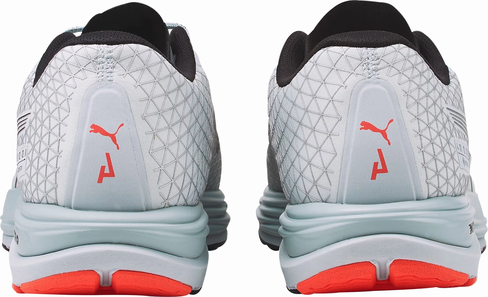 Puma Velocity Nitro 2 GORE-TEX Mens Running Shoes - Grey fluorescent - colored running shoes Contoured Collar Padding